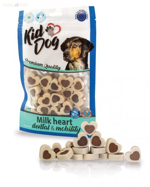 KidDog jutalomfalat kutyáknak - Milk Heart Dental&Mobility - fogerősítő
tejes szívecske 80g