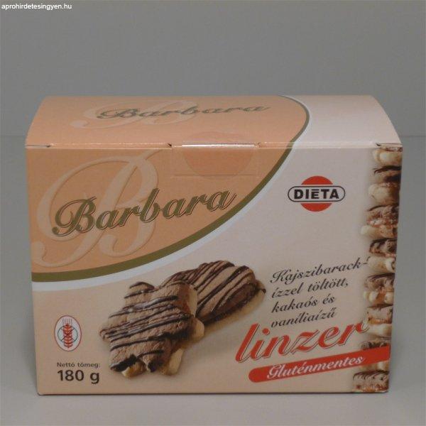 Barbara gluténmentes kajszis kakaós vaníliás linzer 150 g