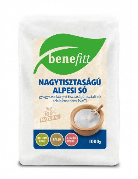 Benefitt nagytisztaságú alpesi só 1000 g