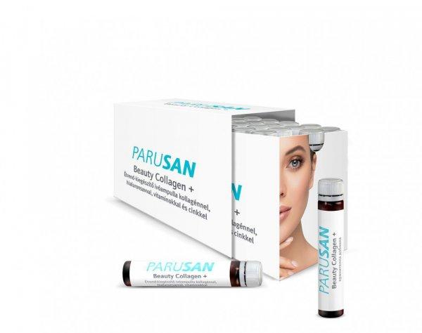 Parusan beauty collagen+ ivóampulla kollagénnel,hialuronsavval, vitaminokkal
és cinkkel étrend-kiegészítő 28 db