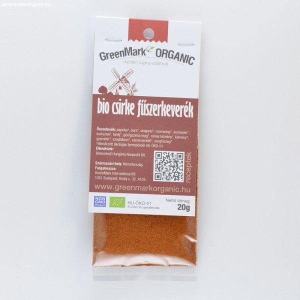 Greenmark bio csirke fűszerkeverék 20 g