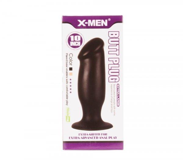 X-MEN 10 Inch Butt Plug Black