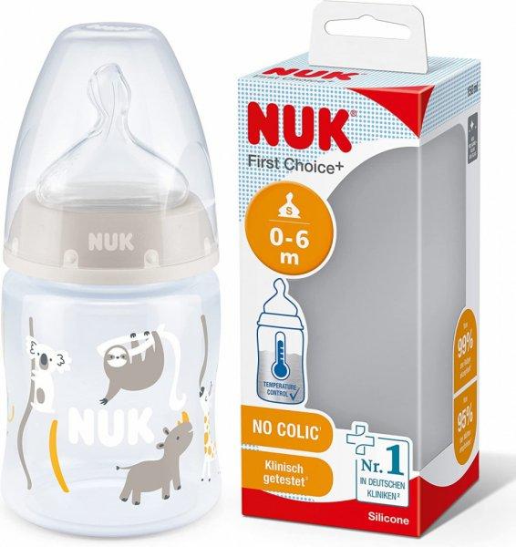 NUK First Choice Temperature Control cumisüveg 150 ml - Szürke/fehér koalás