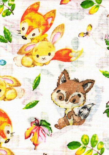 Mintás textil pelenka 1db-os - vidám barátok