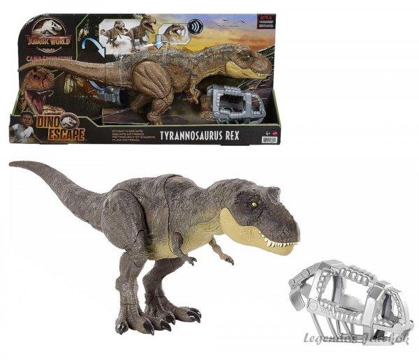 Jurassic World - Tyrannosaurus Rex dinoszaurusz figura szájkosárral Mattel 