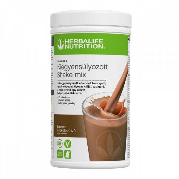 Herbalife Formula 1 tápláló shake italpor Krémes csokoládé ízben (550 g)