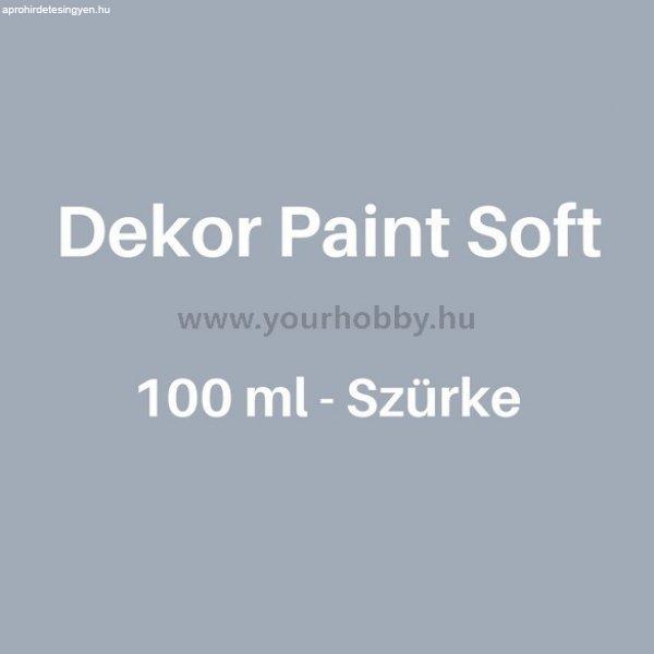 Pentart Dekor Paint Soft lágy dekorfesték 100 ml - szürke