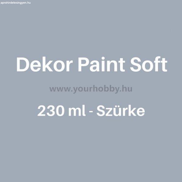 Pentart Dekor Paint Soft lágy dekorfesték 230 ml - szürke