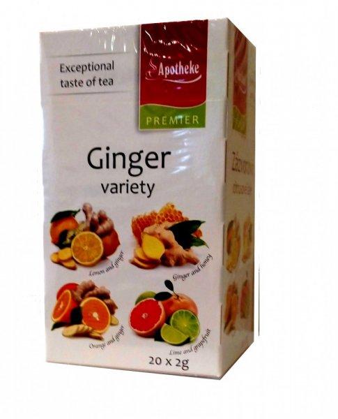 Apotheke - Gyömbér Variációk, Vegyes Gyümölcs Tea, 4*5 filter - Premier
Selection