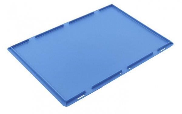 Ráhelyezhető fedél összehajtható dobozhoz, kék, h x szé 600 x 400 mm
