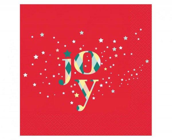 Karácsonyi Red Joy szalvéta 20 db-os 33x33 cm