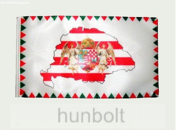 Farkasfogas árpádsávos Nagy- Magyarországos angyalos poliészter zászló
90x150cm - ringli