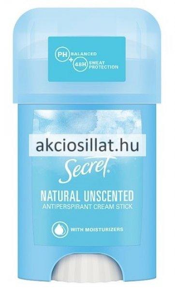 Secret Natural Unscented Cream Stick 48H 40ml női stift