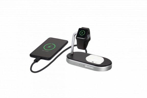 Verbatim 3-in-1 Charging Stand Wired and Wireless Charging for your Apple watch
and iPhone