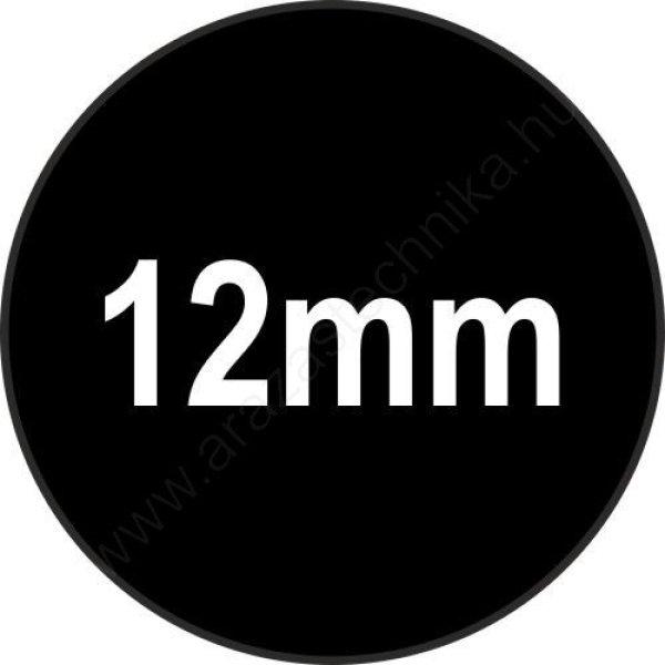 12mm körcímke jelölőpont (1.400db/tekercs) FEKETE
