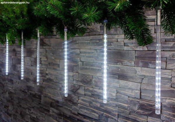 Lánc MagicHome Karácsony Icicle, 240 LED hideg fehér, 8 jégcsappal,
vízesés hatással, 230 V, 50 Hz, ,