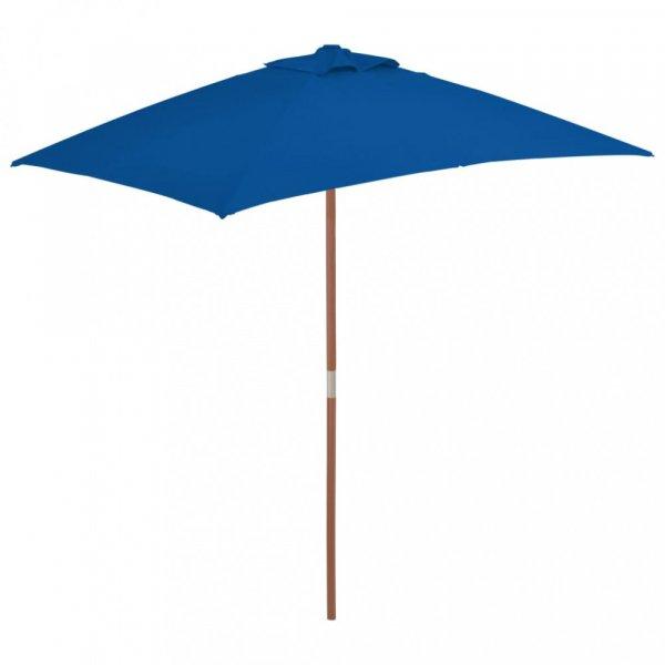 Kék kültéri napernyő farúddal 150 x 200 cm