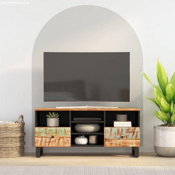 Tömör újrahasznosított és szerelt fa TV-szekrény 100x33x46 cm
