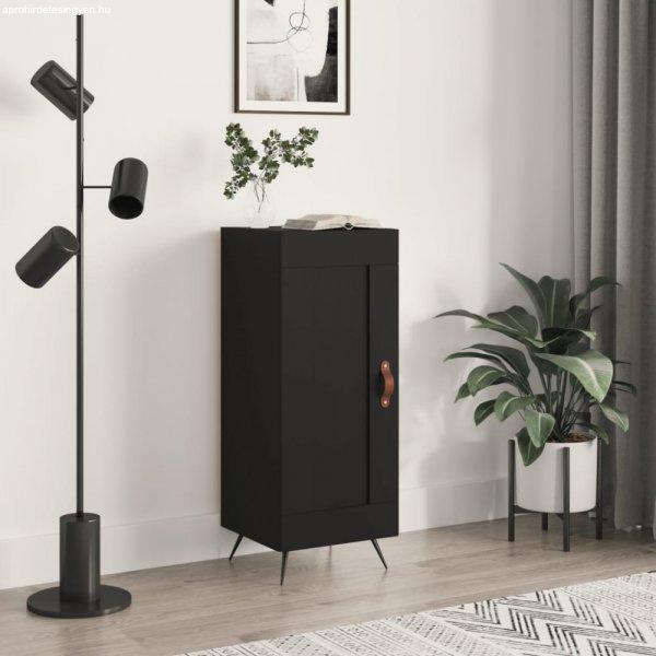 Fekete szerelt fa tálalóasztal 34,5 x 34 x 90 cm