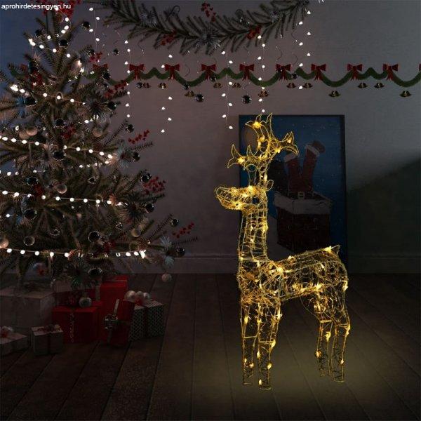 Akril karácsonyi rénszarvas dekoráció 90 LED-del 60x16x100 cm