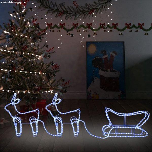 Rénszarvas és szán kültéri karácsonyi dekoráció 576 LED-del