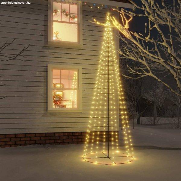 Kúp alakú karácsonyfa 310 meleg fehér LED-del 100 x 300 cm