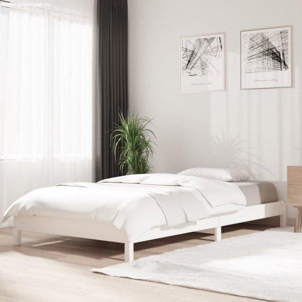 Fehér tömör fenyőfa egymásra rakható ágy 90x190 cm