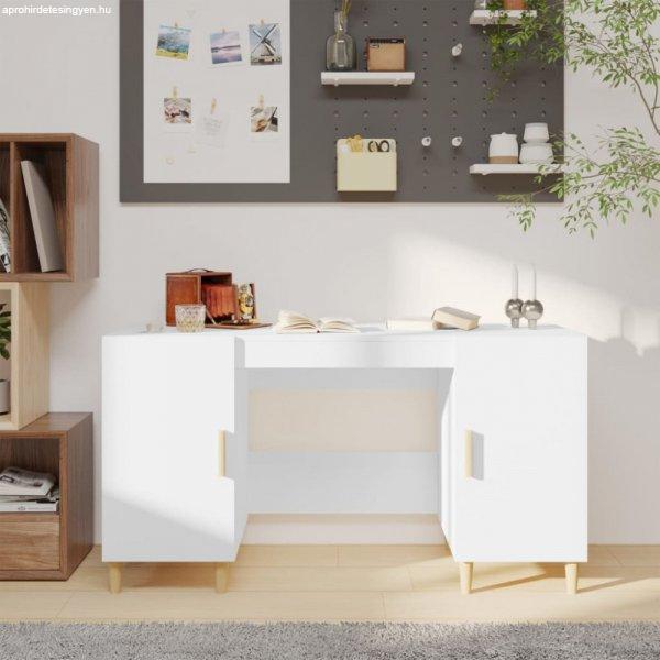 Fehér szerelt fa íróasztal 140 x 50 x 75 cm