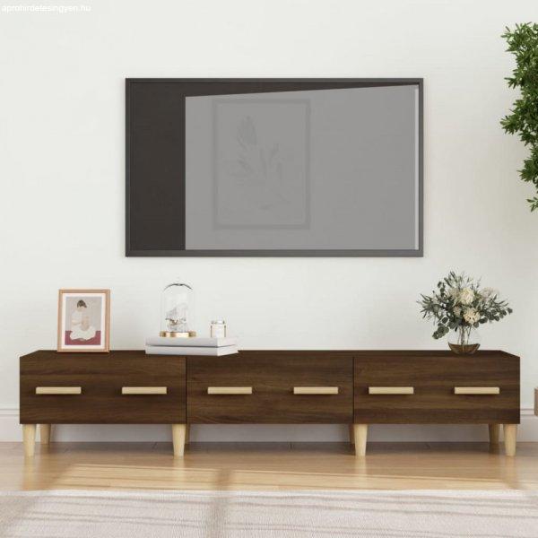 Barna tölgy színű szerelt fa TV-szekrény 150 x 34,5 x 30 cm