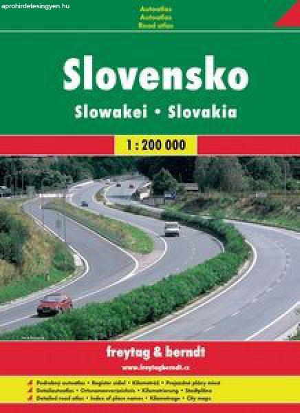 Szlovákia autóatlasz - f&b