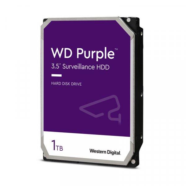 Western Digital WD11PURZ WD Purple, 1 TB biztonságtechnikai merevlemez, 24/7
alkalmazásra, nem RAID kompatibilis
