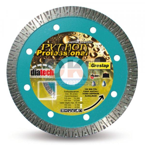 Diatech gyémánttárcsa PYTHON 150x30/25,4x10 mm (pt150)