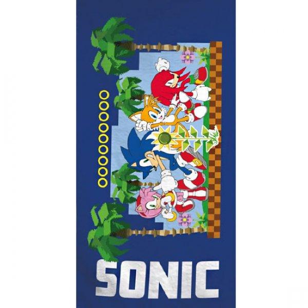Sonic a sündisznó fürdőlepedő, strand törölköző 70x140cm (Fast Dry)