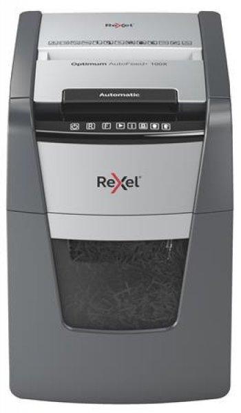 Iratmegsemmisítő, konfetti, 100 lap, REXEL Optimum AutoFeed+ 100X