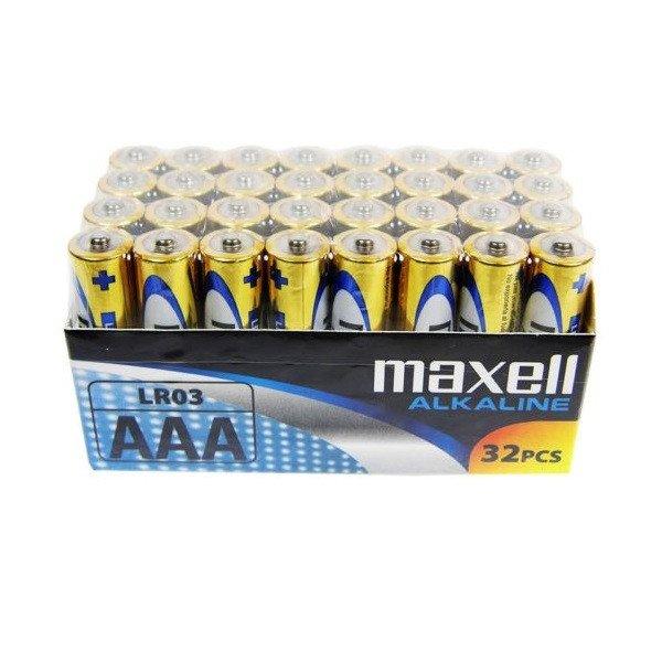 Maxell Elem - Alkáli elem, 32db AAA (LR03), 1,5V (no mercury)