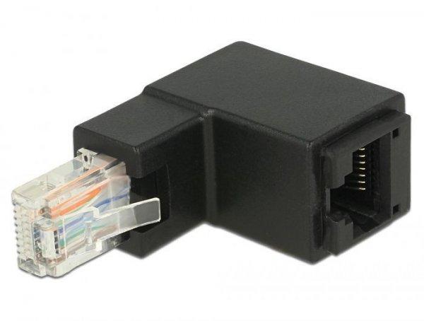 DeLock Adapter RJ45 plug upwards angled > RJ45 jack Cat.6 UTP