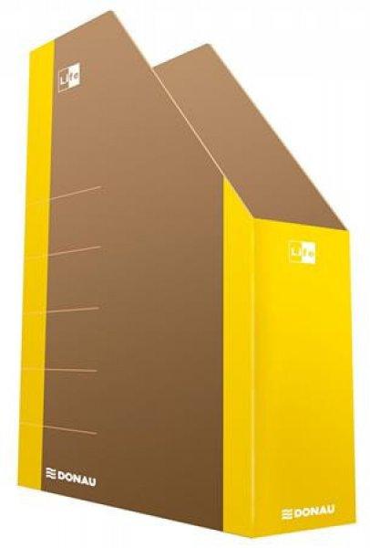 Iratpapucs, karton, 80 mm, DONAU "Life", neon sárga