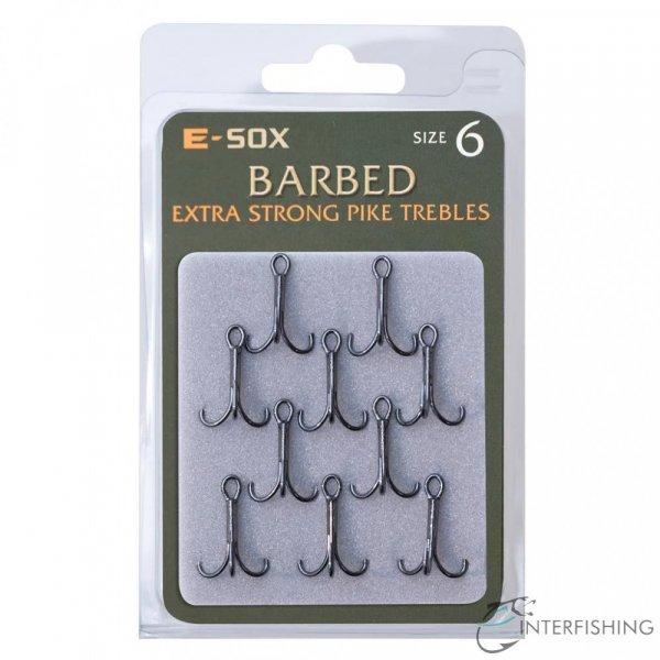 ESOX Treble Hook Barbed 6