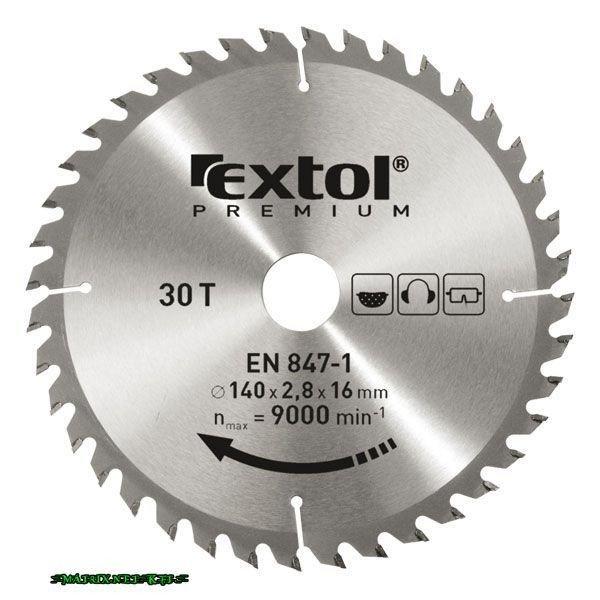 EXTOL körfűrészlap, keményfémlapkás, 200×30mm(lyuk átm), T24; 3,2mm
lapkaszélesség, max. 7000 ford/perc 8803230