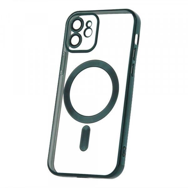 Color Chrome Mag - Apple iPhone 13 Pro (6.1) kameravédős, MagSafe tok zöld