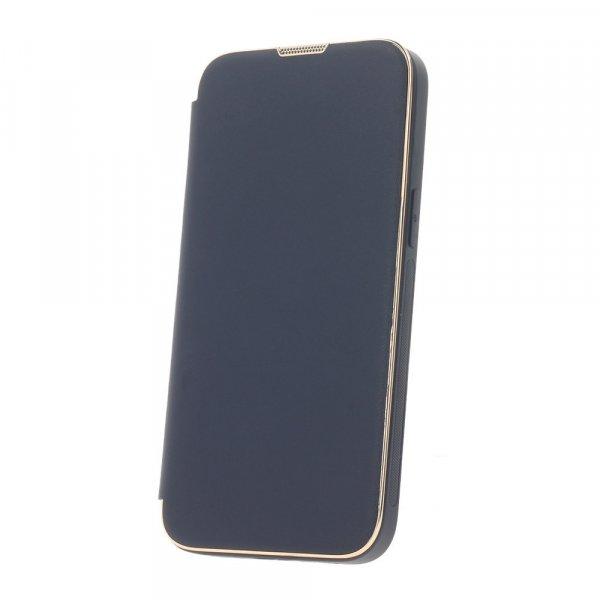 Smart Gold Frame MagSafe Apple iPhone 13 Pro (6.1) oldalra nyíló könyv tok
szilikon belsővel kék