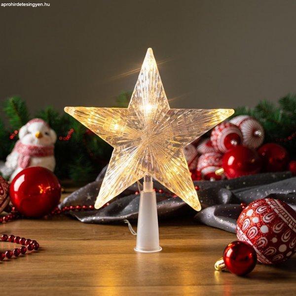 MagicHome Karácsonyi csillag, 10 LED, arany