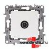 Legrand Nilo TV aljzat, tmen (14 dB), fehr, Legrand 7645