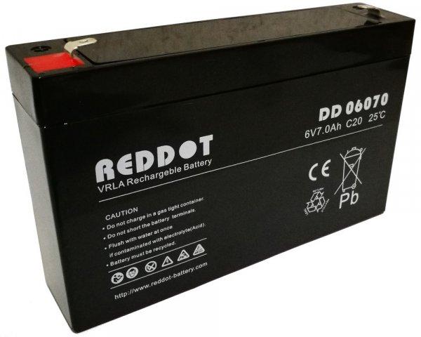 RedDot DD06070 6V 7Ah gondozásmentes AGM akkumulátor