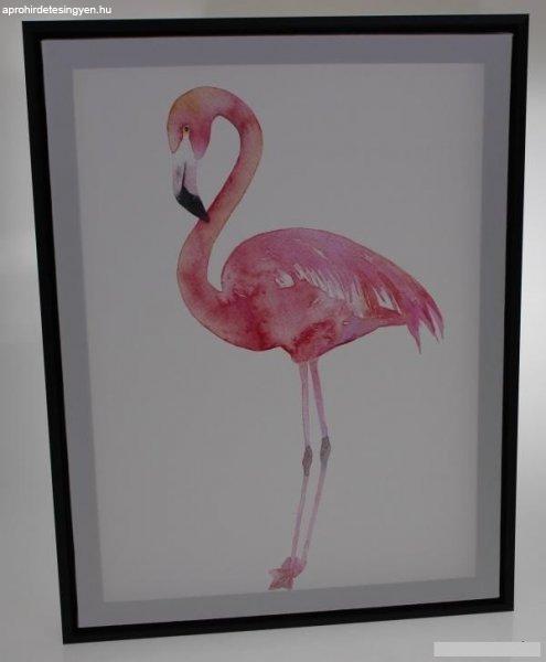 Falikép, álló flamingó