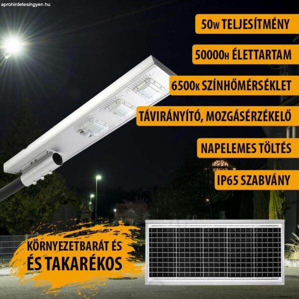 Napelemes utcai lámpa 50W JD1950