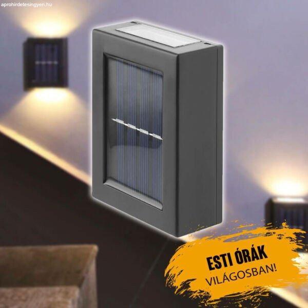 LED solár kültéri fali lámpa