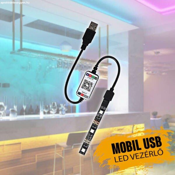 USB RGB LED vezérlő mobiltelefonhoz