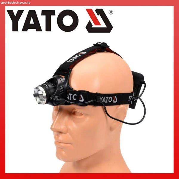 YATO FEJLÁMPA XM-L2 CREE ÁLLÍTHATÓ FÓKUSSZAL YT-08591