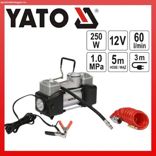 YATO AUTÓS KOMPRESSZOR 12V 10 BAR 250W YT-73462